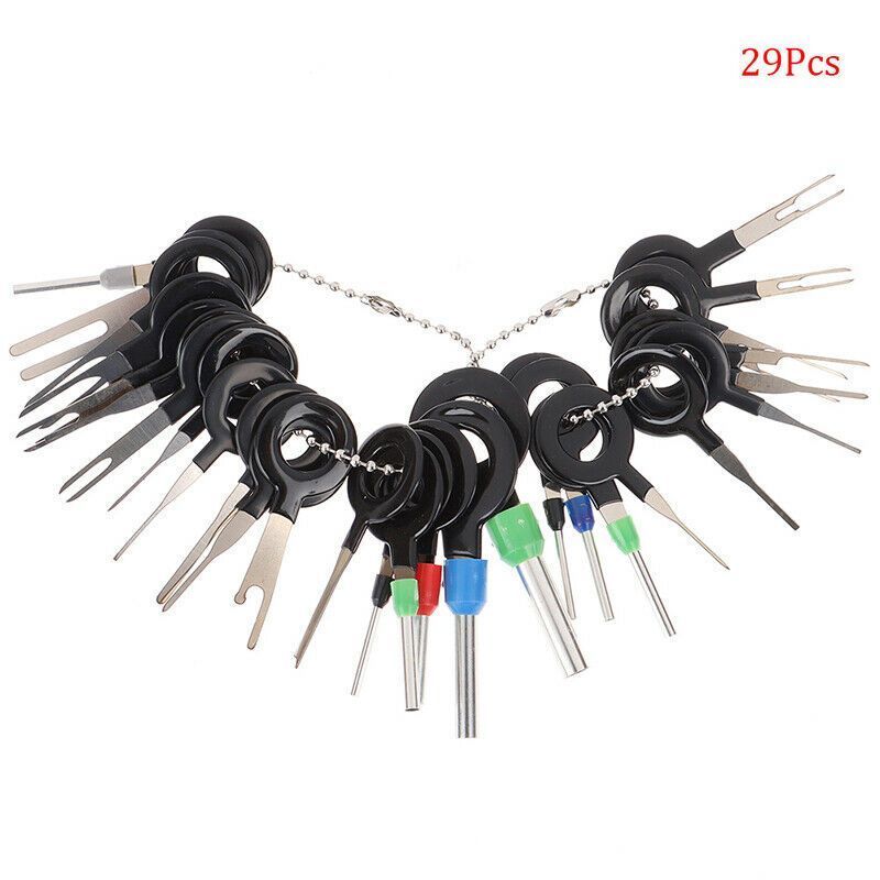 61-582 29pc terminal removal tool wiring connector extractor puller release  pin contact extraction kit set