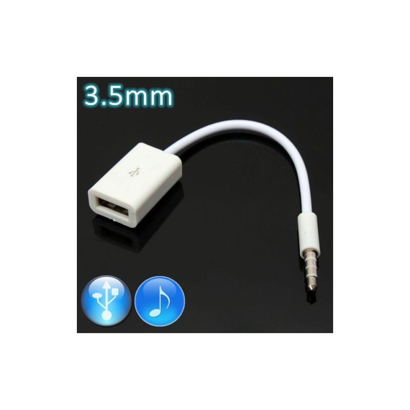 3.5mm to 3.5mm audio video a/v connector to usb adapter for apple ipad 5 6 iphone 5 5s 6 6s ipod touch 5 nano 7, 0066609 | elliott supply