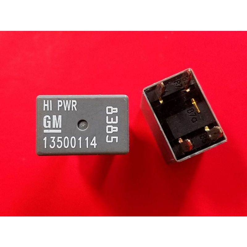 gm 8385 mini auto relay 4 pin, spst, gray oem gm ac delco