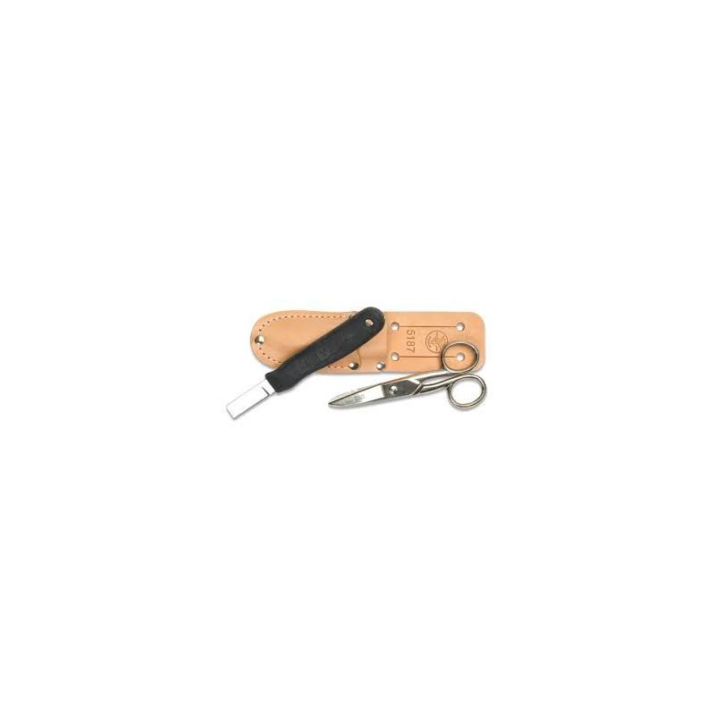 Klein Tools 5187 Scissors & Knife Leather Holster