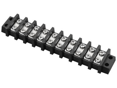 30 AMP DUAL ROW TERMINAL BLOCK 11-140 BARRIER STRIP 11 POSITION