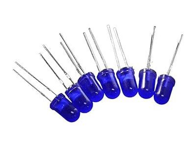 100pk 5mm Blue Super Bright LED