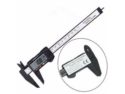 CARBON PLASTIC VERNIER CALIPER 6 inch Metric and Standard Digital 357/LR44