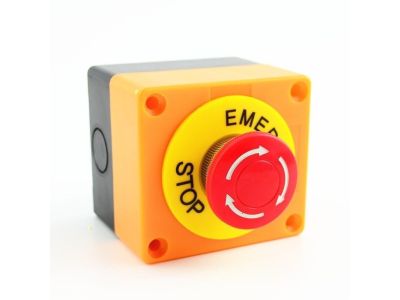 NO & NC Emergency Push EStop Button Mushroom Cap Stop Switch