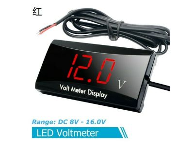 RED LED DC VOLT DIGITAL PANEL METER SURFACE MOUNT 8-16VDC