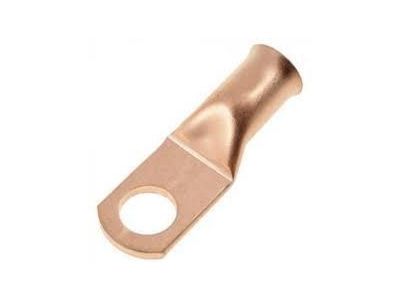 1 GAUGE 3/8 INCH STUD TUBULAR COPPER LUG RING TERMINAL 5PK