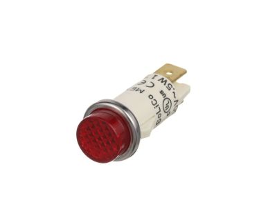 RED NEON LAMP 110-125V .187, 3/16 inch Quick Slide Leads Indicator Indicating Light Panel
