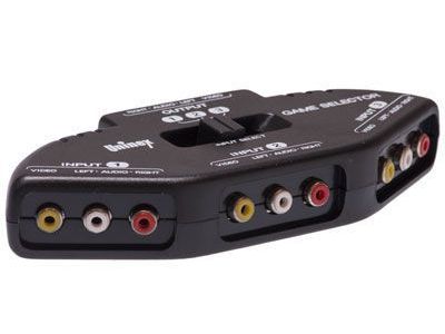 3 WAY RCA AUDIO VIDEO SELECTOR SWITCH AV