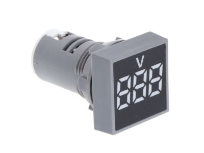 WHITE LED 115V 220V 240V 440V AC VOLT DIGITAL PANEL METER AD16-22FSV 60-500VAC