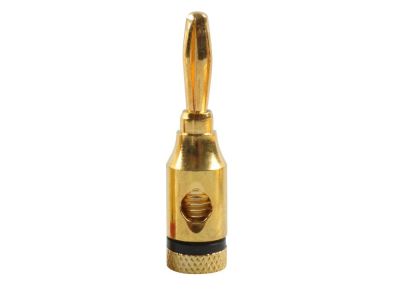 10GA BANANA PLUG BLACK GOLD HEAVY DUTY
