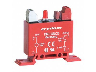 Gordos Crydom Solid State Input/Output Relay, 5VDC 3A, DIN Rail DR-0DC5 W02