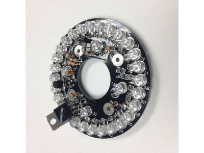 32pc IR Infrared LED Ring with Dusk to Dawn Sensor 70mm Diameter