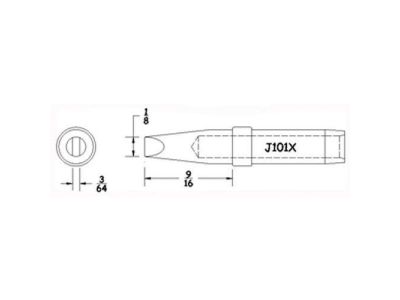 Replacement Soldering Tip Lead Free Soldering Iron Tip For Hexacon Series Thermotrac Therm-o-Trac Station