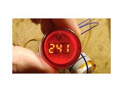 RED LED 115V 220V 240V 370V 440V AC VOLT DIGITAL PANEL METER RANGE AD16-22DSV 60-500VAC