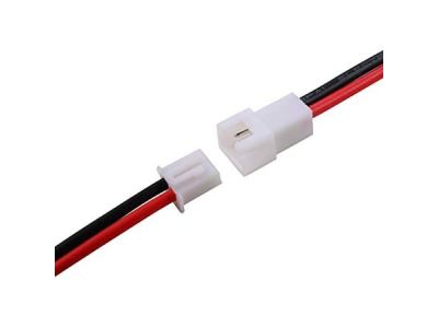 2 PIN Male to Female Set. XH2.54mm Jumper JST Connector .1 inch spacing 24-26ga WIRE Pigtail, Prototype, Breadboard, Servo, LED Light RC Drone