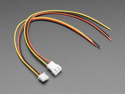 3 PIN Male to Female Set. XH2.54mm Jumper JST Connector .1 inch spacing 24-26ga WIRE Pigtail, Prototype, Breadboard, Servo, LED Light RC Drone