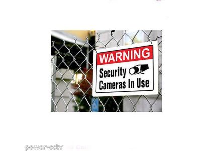WARNING Security Cameras In Use 843296