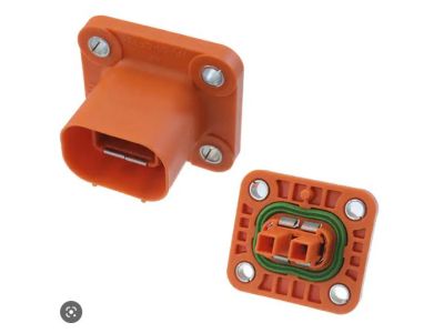 Amp 2 Contact Header Connector Housing HVA280, Mates with 5-2103177-1, W07