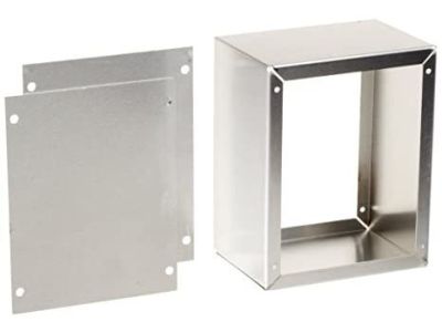 Bud Au1028 Plain Aluminum Alloy Utility Cabinet Chassis Box 5 inch W X 3 inch D X 4 inch H, With Cover and Bottom