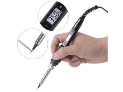 80W ESD LCD Soldering Iron Digital Temperature Soldering Iron, Uses Hakko 900 Series Tips