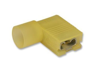 QUICK SLIDE FLAG FEMALE RIGHT ANGLE 12-10 GA .250 INCH NYLON INSULATED 5 PK