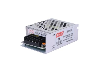100-240VAC Input, 12VDC 3A Output POWER SUPPLY S-36-12, 36W