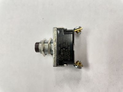 PUSH BUTTON SWITCH, (ON) - OFF, MOMENTARY ON, 15A 120VAC, 1A 120VDC, SPST, SCREW TERMINALS