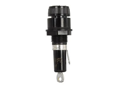 Bussmann FUSE HOLDER with Twist Lock Cap, Panel Mount, 30A 250V 3AG AGX 1/4 inch x 1-1/16 inch, W25