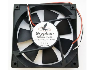 24V .35A 8.4W Gryphon Series DC Fan Comair Rotron GDA1225-24BB Ball Bearing 120mm x 25mm 3 Wire
