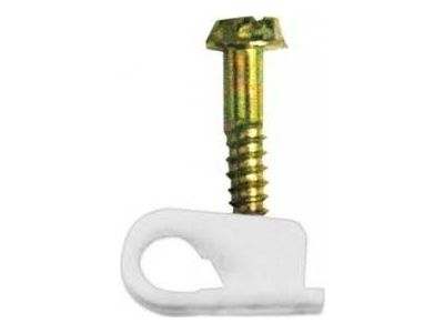 GRIP CLIP CLIPS COAX CLAMPS SINGLE WHITE RG6