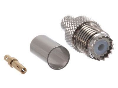 MINI UHF FEMALE 3 PIECE CRIMP RG58