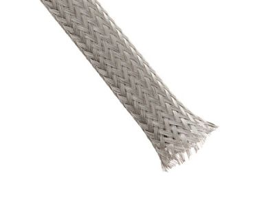 Tinned Copper Flat Flexible Braid, 3/8 inch Wide, Ground Strap Braided Sheilding Sleeve