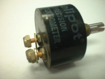 HELIPOT 2000 2K OHM SINGLE TURN PRECISION POTENTIOMETER BECKMAN, OLD STOCK, NO STOP 0 TO 2K