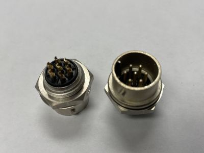 JAE 7 Pin Male Panel Mount Din Video Connector, Sony, JVC, Ect. W07