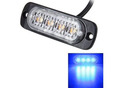 Super Bright LED Light Module Blue with 17 Different Strobe Patterns, Emergency Flasher Warning
