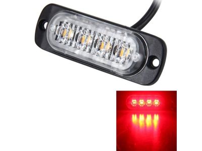 Super Bright LED Light Module Red with 17 Different Strobe Patterns, Emergency Flasher Warning