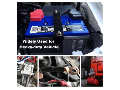 HEAVY DUTY AUTOMOTIVE BATTERY LUG TERMINAL RED AND BLACK 2PK CONNECTOR