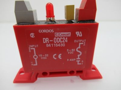 Gordos Crydom Solid State Input/Output Relay, 24VDC 3A, DIN Rail DR-0DC24 W03