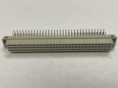 Winchester 096S604305310 EURO DIN HDI HIGH DENSITY 64 PIN FEMALE HEADER CONNECTOR RIGHT ANGLE LEADS, Center Row Not Connected W03