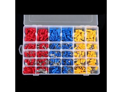 480PC Solderless Insulated Terminals Crimp Connectors Assortment Kit