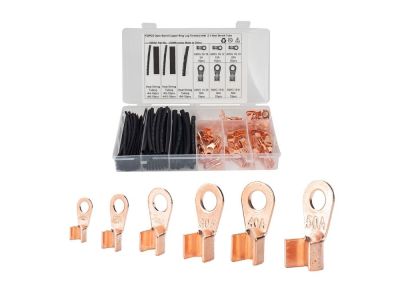 135PC Solderless Pure Copper Terminals Crimp Connectors Assortment Kit With Heat Shrink Tubing