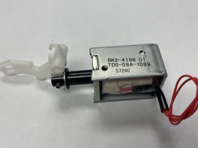 TDS RK2-4198 Open Frame Solenoid 20x26x36.8mm. 6V 12V 24V 3.4W Continuous. Pull type actuator. 10.6 Ohm 566ma @ 6VDC, 42 Ohm 286ma @ 12VDC, 169 Ohm 142ma @ 24VDC