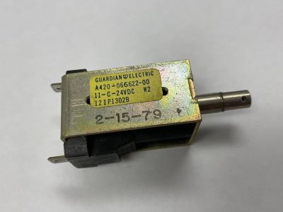 GUARDIAN ELECTRIC, A420-066622-00 SOLENOID, 24VDC, 6.5W 93.1 Ohm, Continuous Duty, New Old Stock
