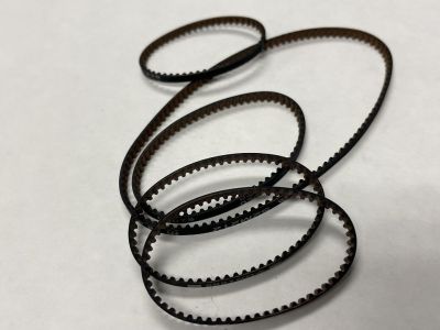 5pc Rubber Toothed Gear Belt Set for Servo Motors, Robotics, 3D Printers, Assortment, All 3mm Wide x 96mm Long, 2pcs 110mm, 120mm, 205mm