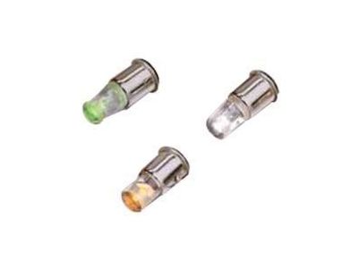Dialight T1-3/4 Midget Flange Green Water Clear 28VDC 10ma 775 MCD LED