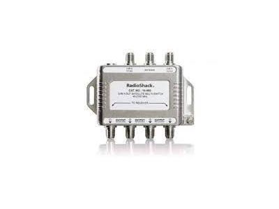 40-2150MHz Satellite Multiswitch, LNB A LNB B and Antenna inputs to 4 Receivers. 3 In and 4 Out.