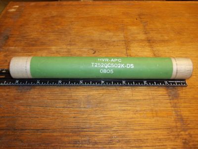 5000 Ohm 5K OHM 75 Watt Power Resistor, 8 inch X 1 inch HVR-APC T2520C502K-DS