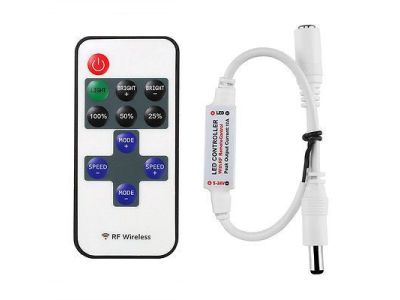 10 Key 12-24VDC 6A Wireless Remote Control Dimmer for single color LED Strips
