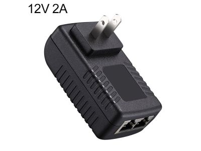 12V 2A Router AP Wireless POE / LAD Power Injector Adapter