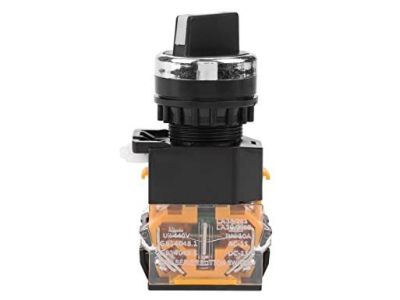 SHISNAO SAY7-B LA38 LA39, LAY7 PBCY090 LAY37 ROTARY 3 POSITION INDUSTRIAL AUTOMATION SWITCH NORMALLY OPEN AND NORMALLY CLOSED SET OF CONTACTS 10A 240VAC, ON/Off/ON